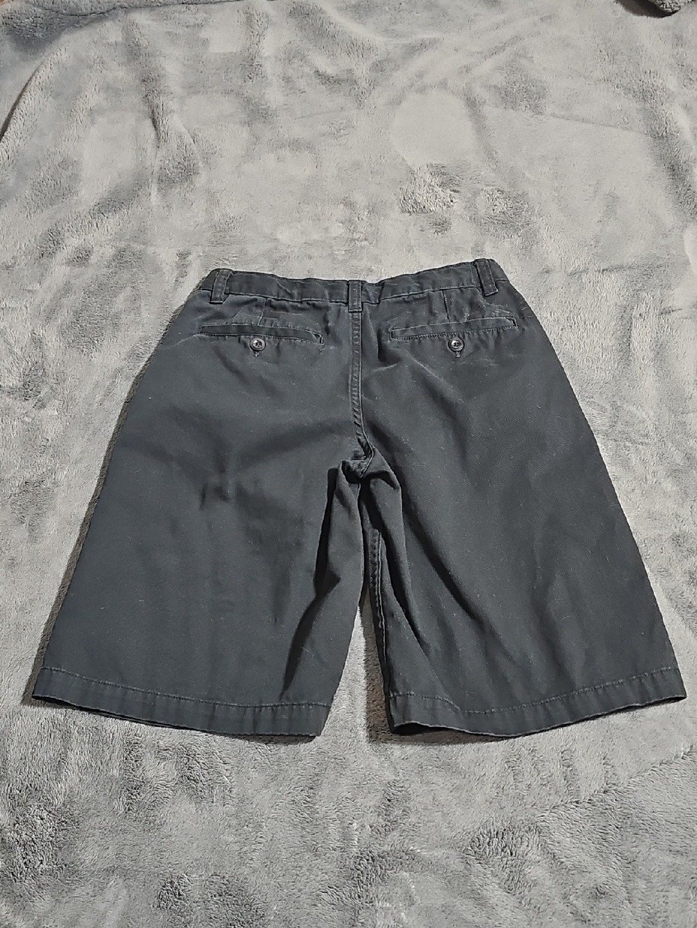 Old Navy Surplus Co. Black Cotton Shorts Boys Size 14 Regular Adjustable Waist - Picture 8 of 8